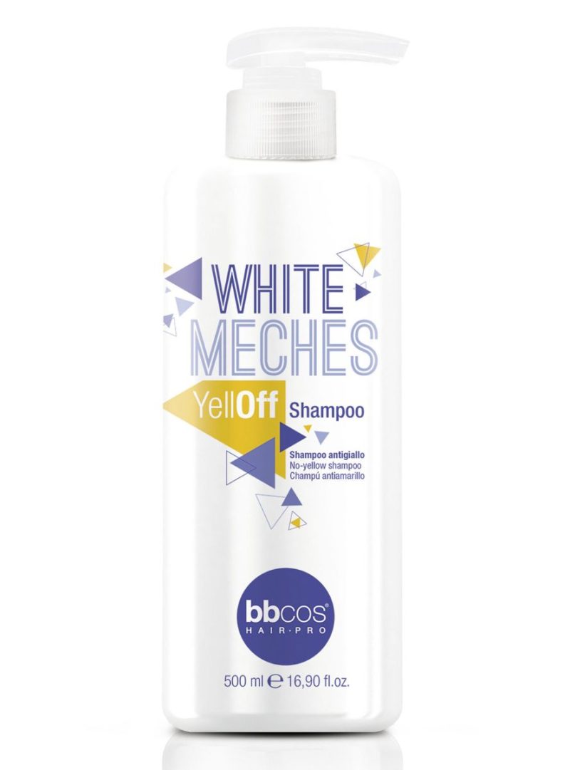 SHAMPOO WHITE MECHES YELLOFF 500ML