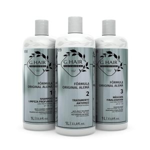G.HAIR Kit de tratamiento de queratina 3 pasos 1L